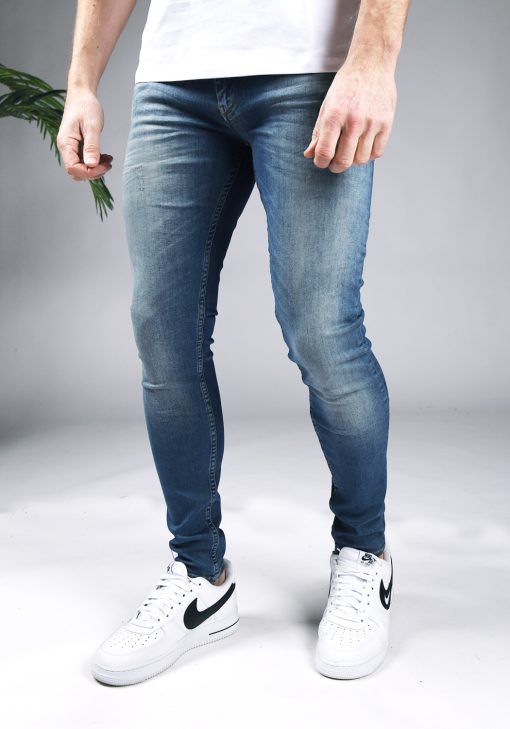 Voorkant Purewhite Dylan denim heren skinny jeans.