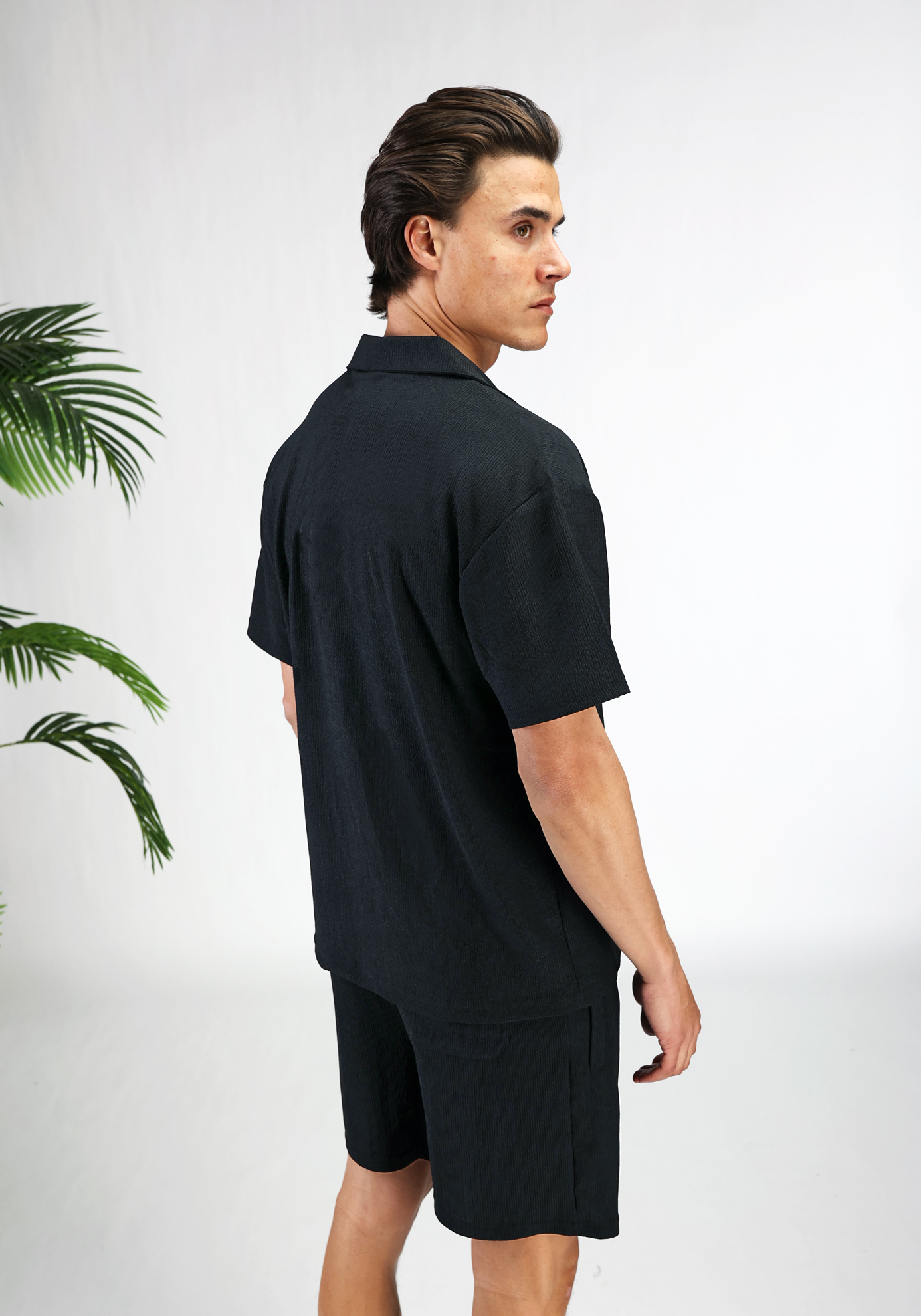 Ribbed Summer Set Black 2