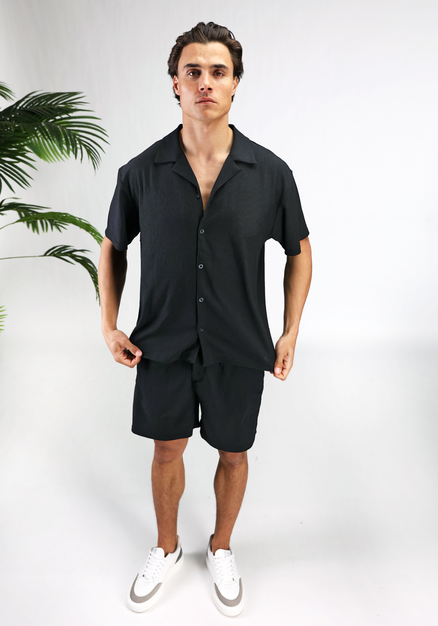 Ribbed Summer Set Black 4