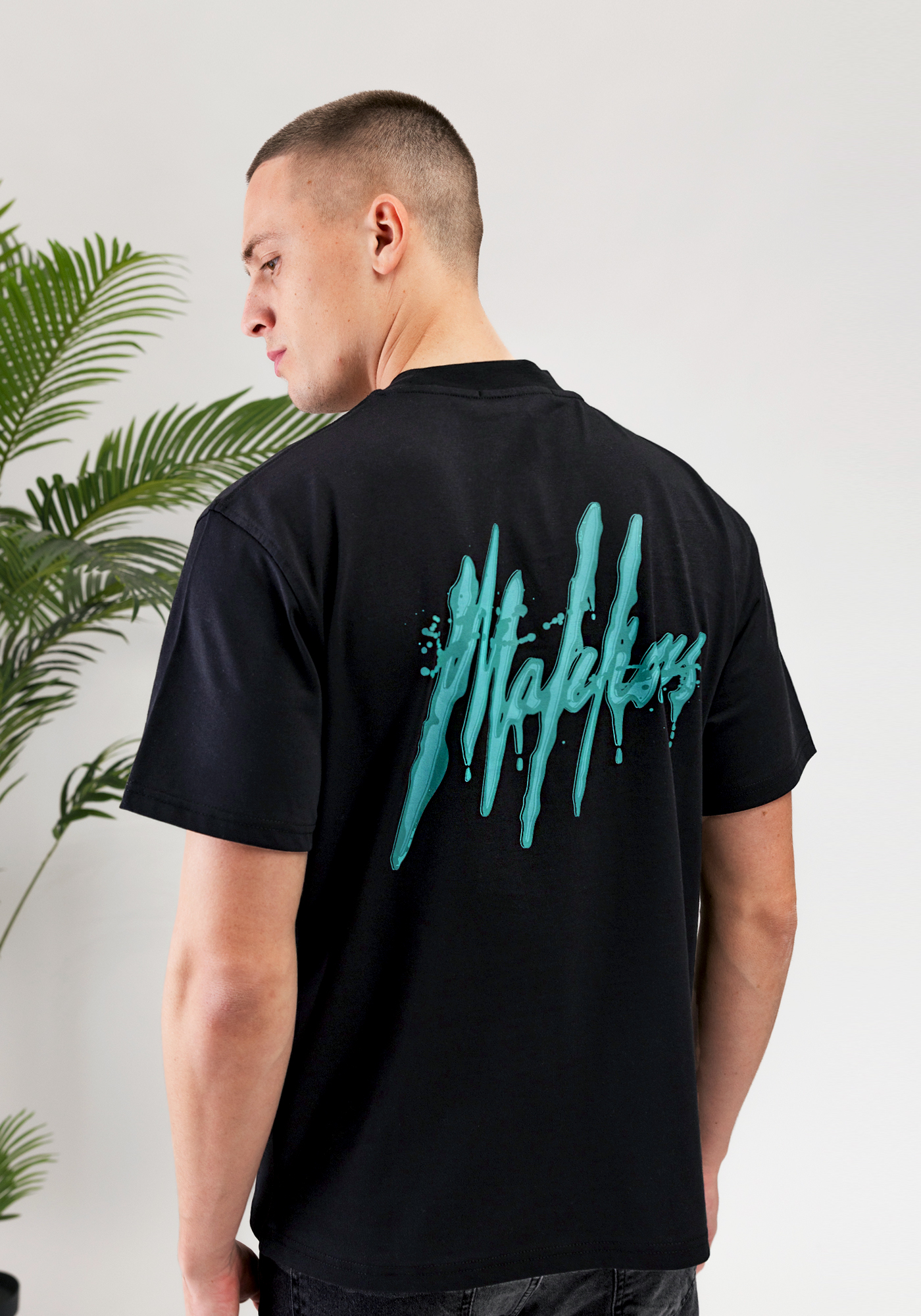 Malelions signature drip tshirt black 3