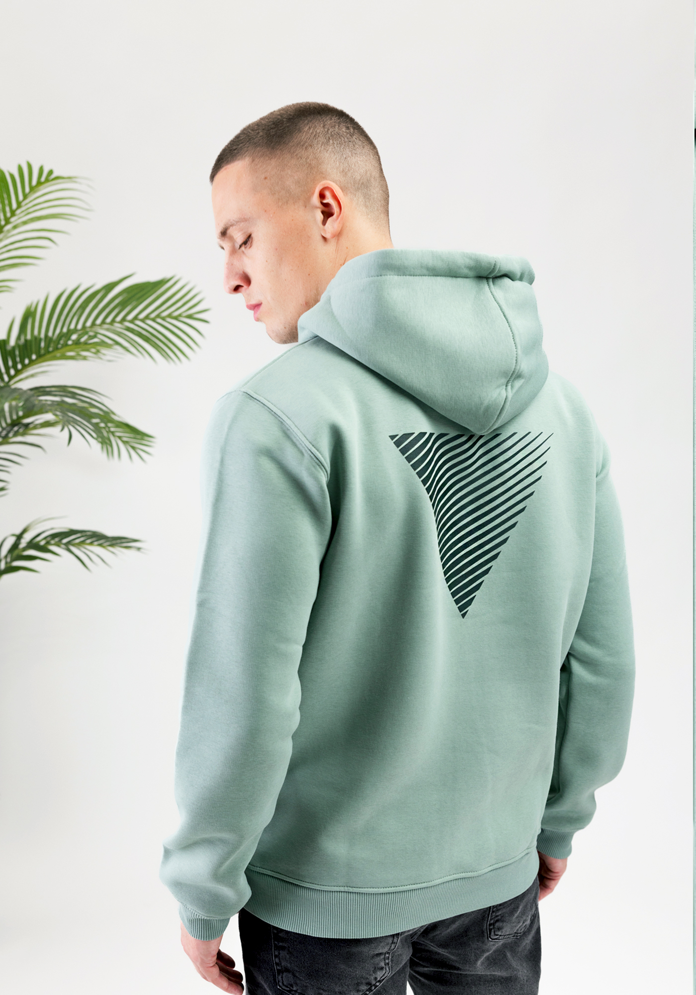 Pure Path Essential hoodie Army Green 3