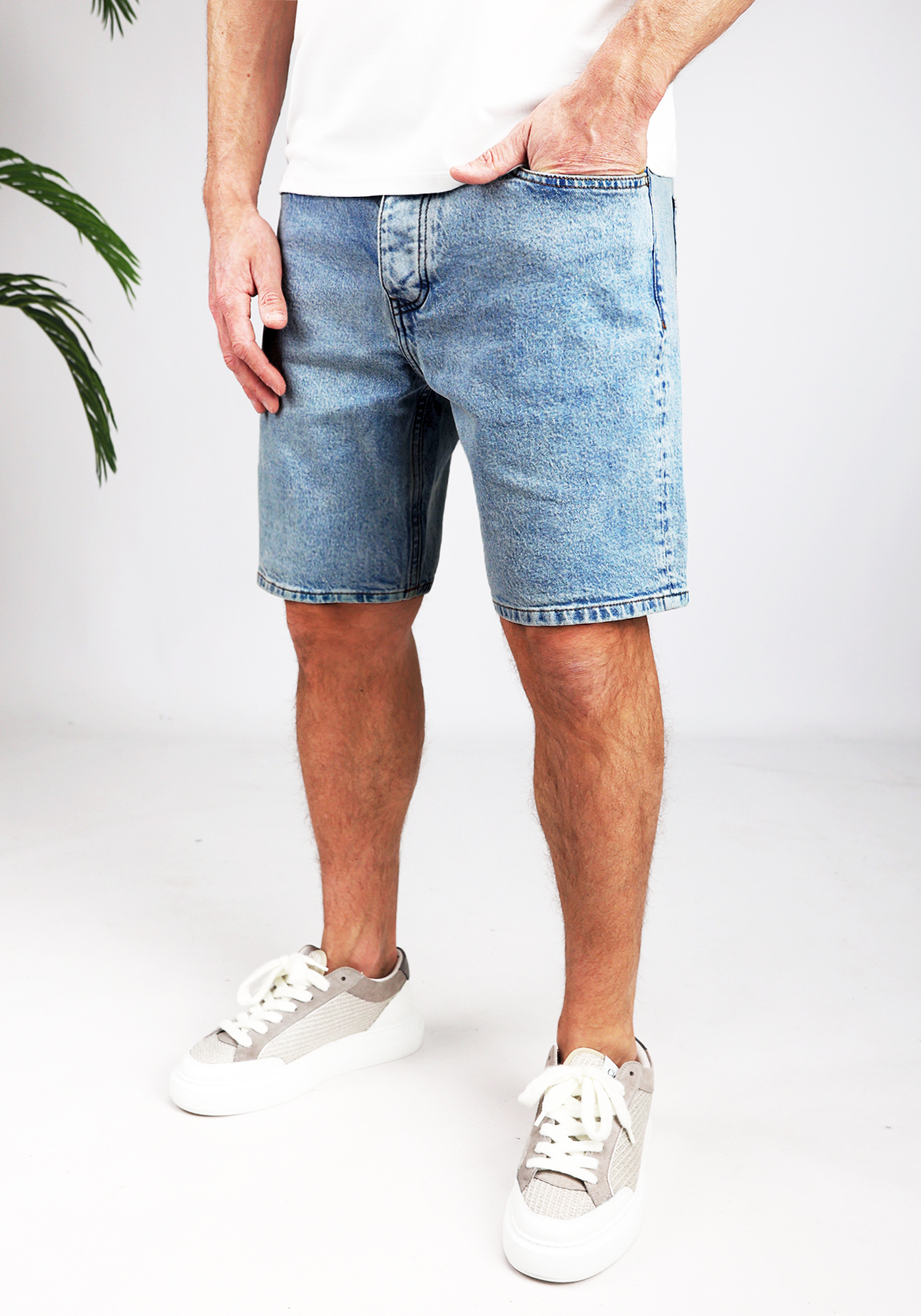 loose denim shorts blue 3a
