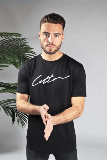 Cotton District COTTON SIGNATURE T-SHIRT BLACK
