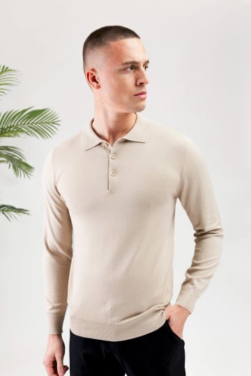 Cotton District CUBAN POLO BEIGE
