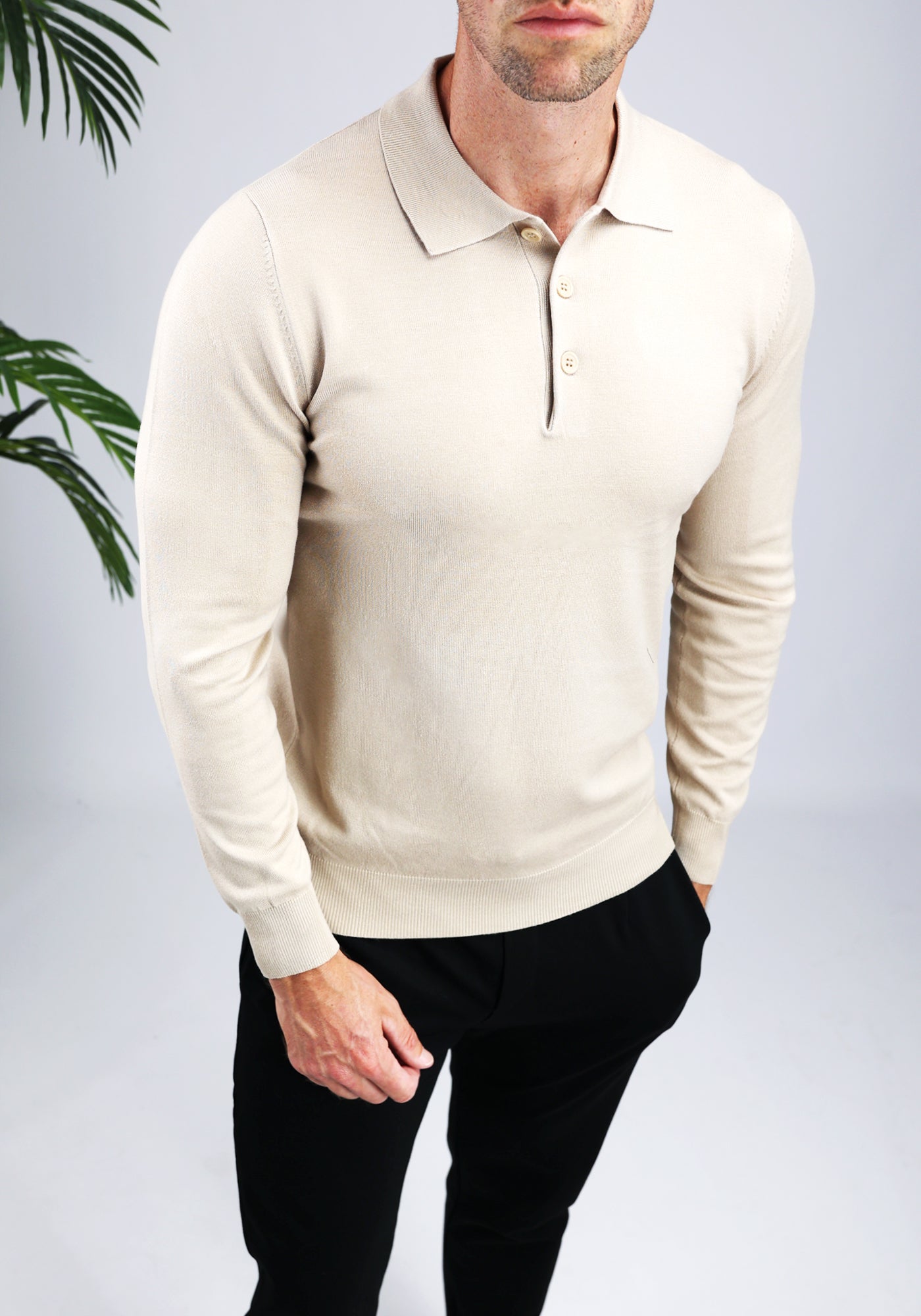 https://cdn.shopify.com/s/files/1/0935/6315/8909/files/CUBAN_POLO--CD1075-BEIGE-3.jpg?v=1771507510 Cotton District CUBAN POLO BEIGE