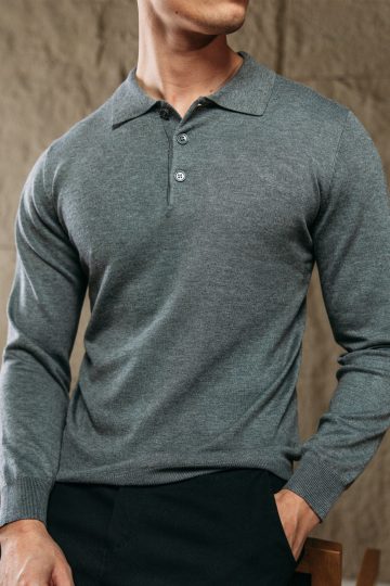 Cotton District CUBAN POLO GREY