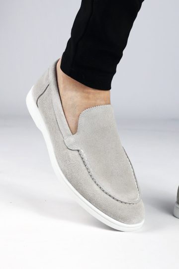 Cotton District LOAFERS SUEDE LOW GREY