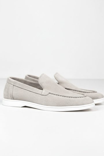 Cotton District LOAFERS SUEDE LOW GREY