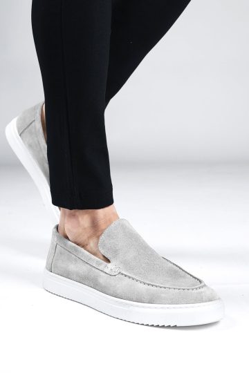Cotton District LOAFERS SUEDE MID GREY