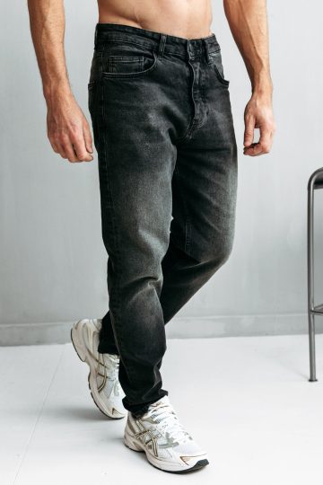 Cotton District LOOSE FIT JEANS ANTHRACITE