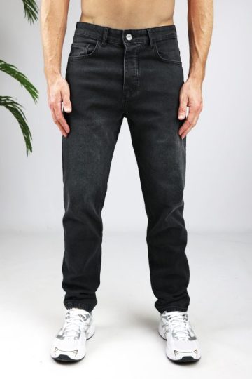 Cotton District LOOSE FIT JEANS WASHED BLACK