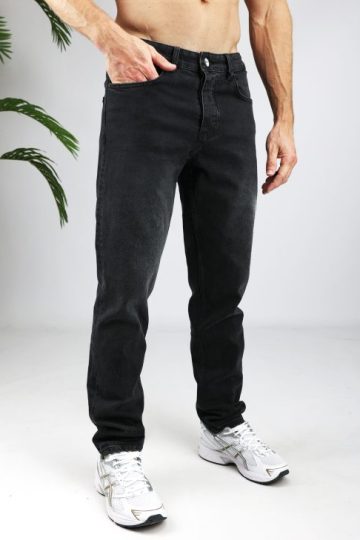 Cotton District LOOSE FIT JEANS WASHED BLACK