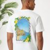 Cotton District MALELIONS AMALFI WINDOW T-SHIRT T-Shirts WHITE