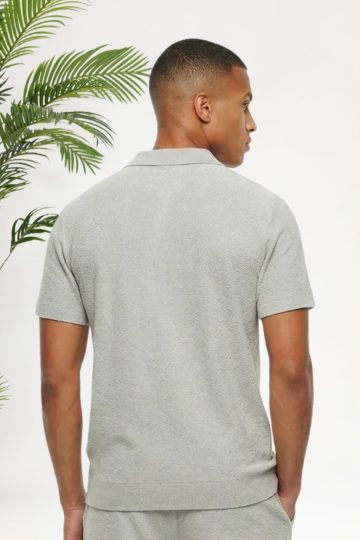 Cotton District MALELIONS BOUCLÉ POLO Polo's PEARL GREY