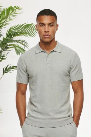 Cotton District MALELIONS BOUCLÉ POLO Polo's PEARL GREY