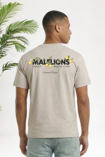 Cotton District MALELIONS DI CAPRI T-SHIRT T-Shirts LIGHT TAUPE
