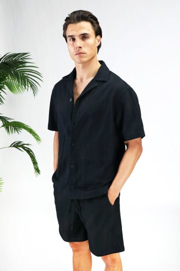 Cotton District PATTERN SUMMER SET Sets BLACK