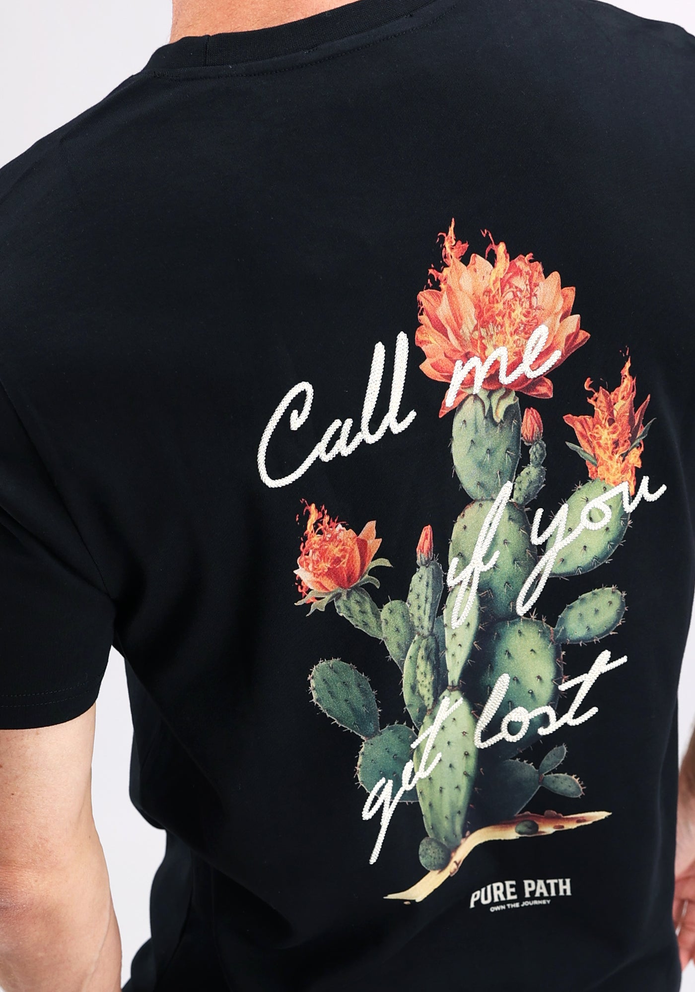 https://cdn.shopify.com/s/files/1/0935/6315/8909/files/PURE_PATH_FLAMING_CACTUS_T-SHIRT--CD1071-BLACK-3.jpg?v=1771505731 Cotton District PURE PATH FLAMING CACTUS T-SHIRT BLACK