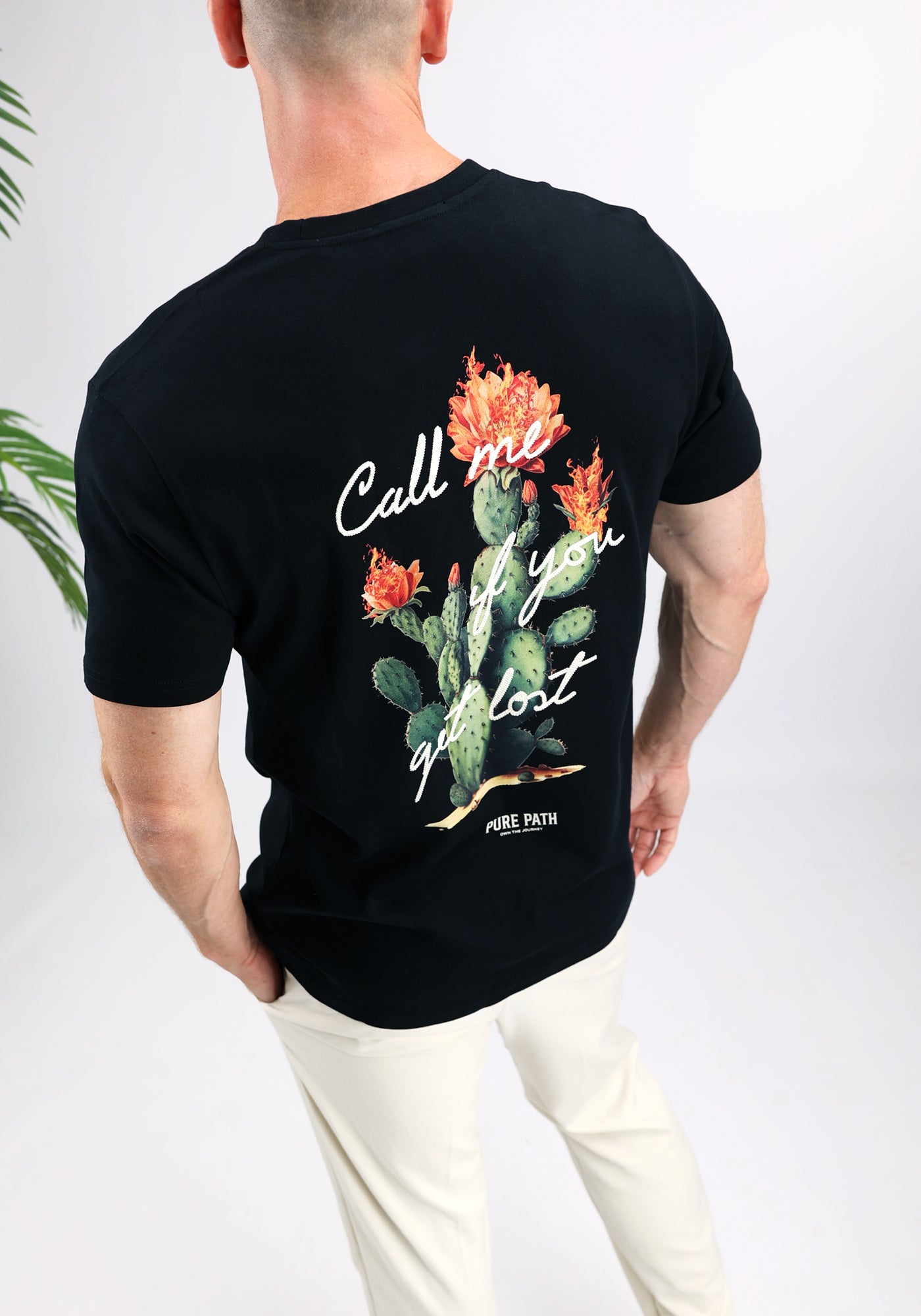 https://cdn.shopify.com/s/files/1/0935/6315/8909/files/PURE_PATH_FLAMING_CACTUS_T-SHIRT--CD1071-BLACK.jpg?v=1771505730 Cotton District PURE PATH FLAMING CACTUS T-SHIRT BLACK