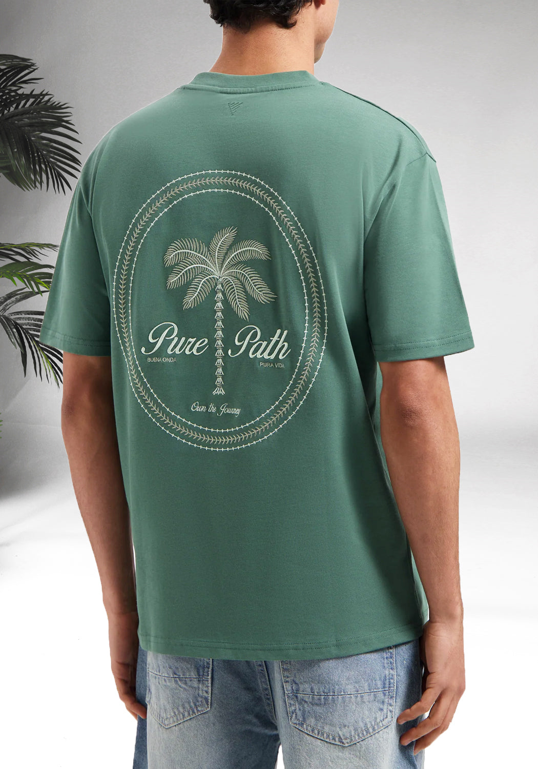 https://cdn.shopify.com/s/files/1/0935/6315/8909/files/PURE_PATH_STITCHED_PARADISE_T-SHIRT--CD1068-FADED_GREEN.jpg?v=1771504980 Cotton District PURE PATH STITCHED PARADISE T-SHIRT FADED GREEN