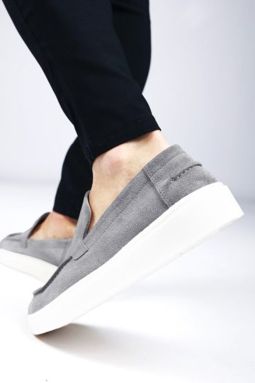 Cotton District SUEDE LOAFERS SAILOR ANTHRACITE