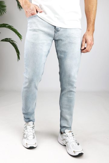 Cotton District TAPERED FIT JEANS LIGHT BLUE