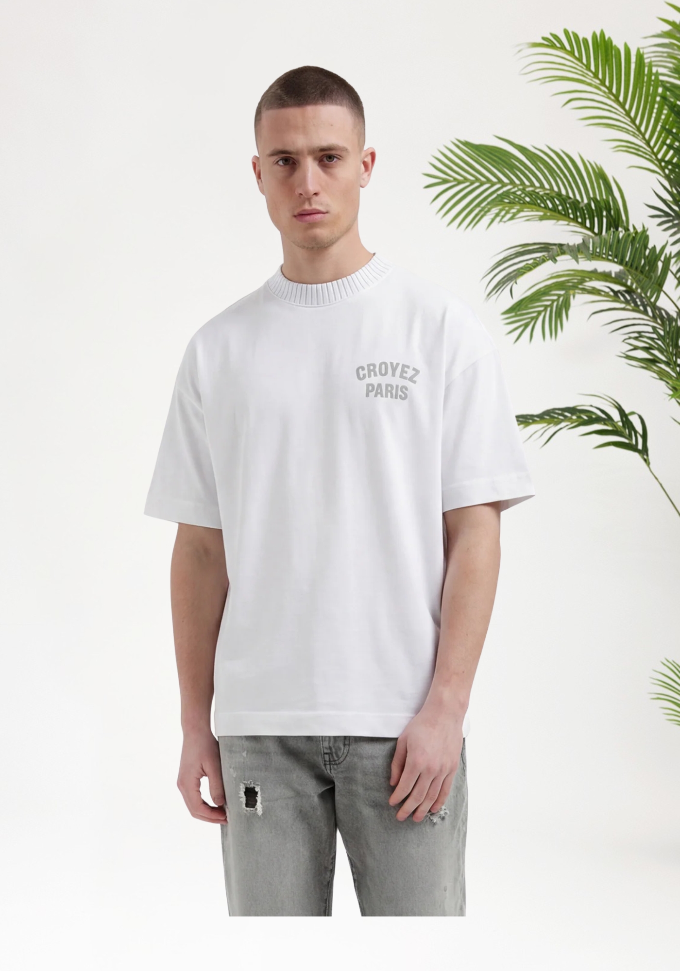 Croyez Paris Knit T-Shirt _ White (3)