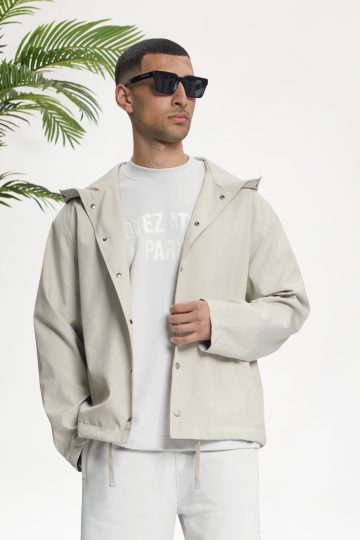 Cotton District Croyez Atelier Windbreaker Jackets & Bodywarmers GREY