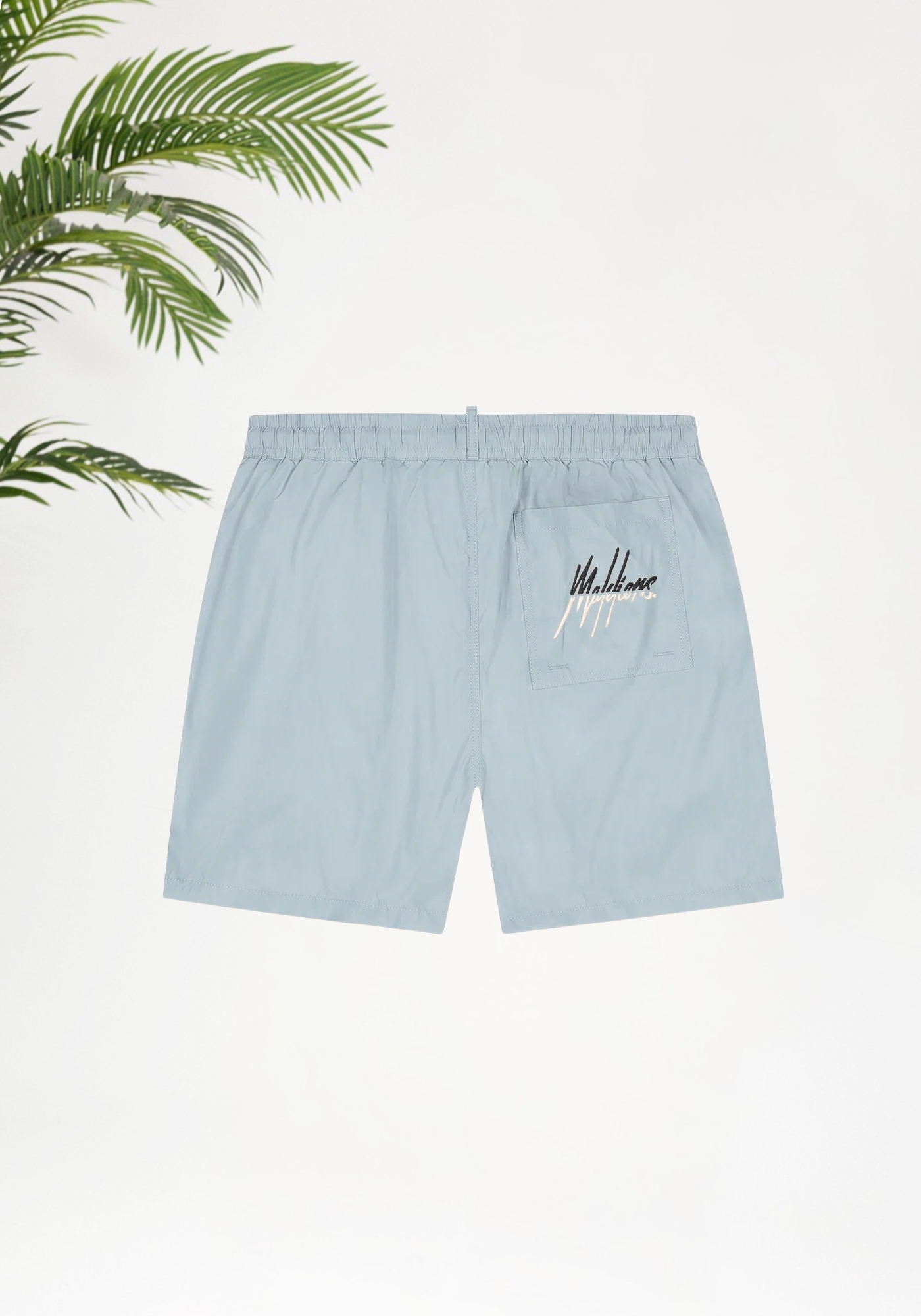 Malelions Men Split Swim Shorts _ Ice Blue
