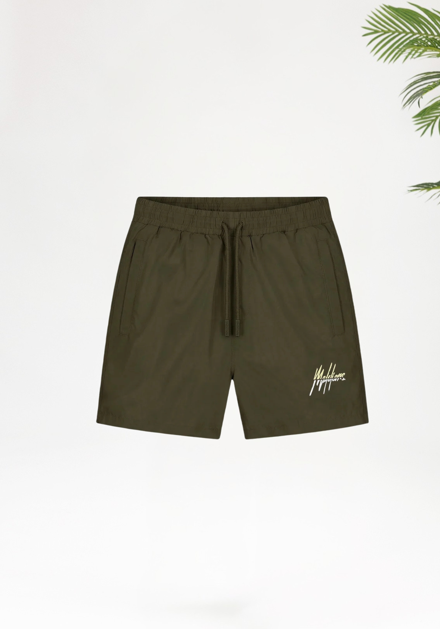 Malelions Men Split Swim Shorts _ Vintage Green (4)