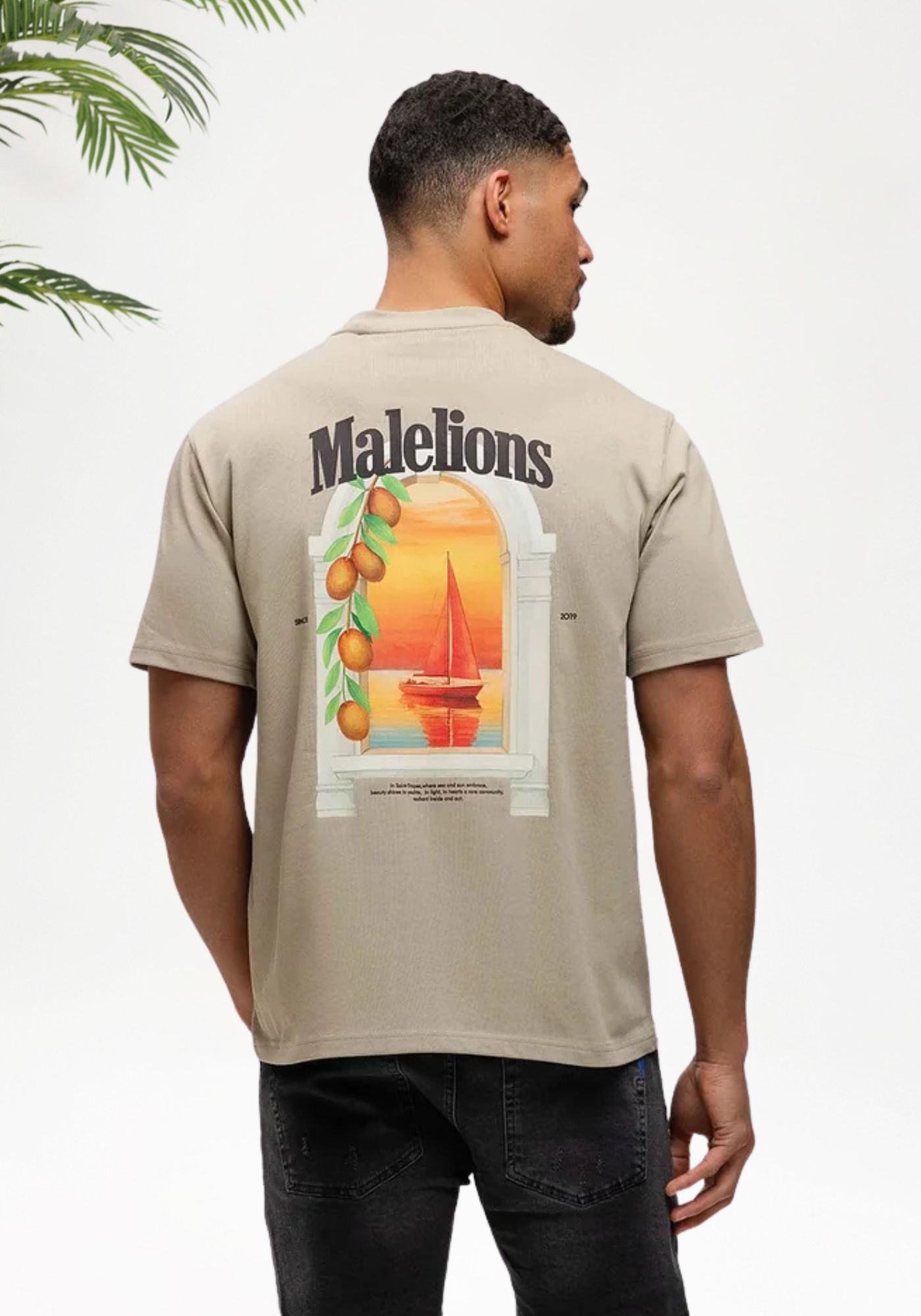 Malelions Men Yacht Window T-Shirt _ Taupe (2)